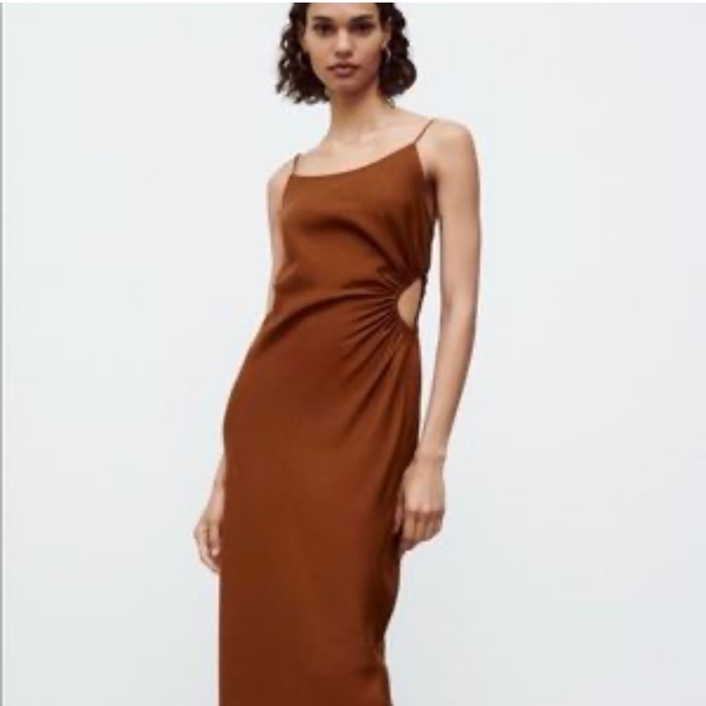 Zara brown dress
